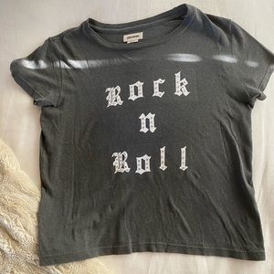 Zadig and Voltaire Rock and Roll studded t-shirt.